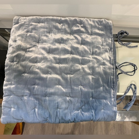 Hotel Collection Finest Linen Silk Blend Thick Blue Decor Pillow Shams (2pk) - Picture 1 of 5